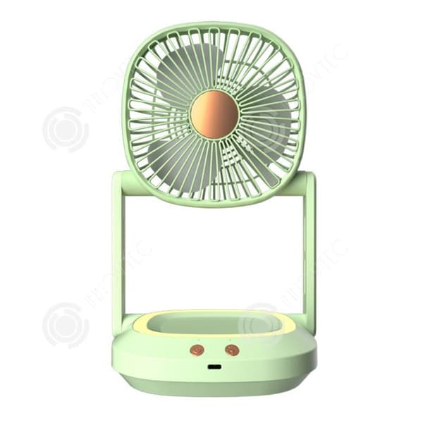 INN Skrivbordsventilator med 3 hastigheter 30x16cm bärbar och hopfällbar USB-laddad nattlampa tillgänglig