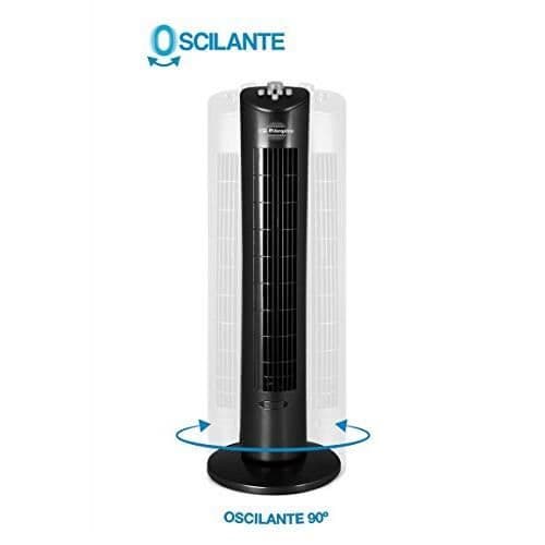 Tornadoventilator - Orbegozo - TW 0800 - 79 cm - Oscillation - Modern design svart