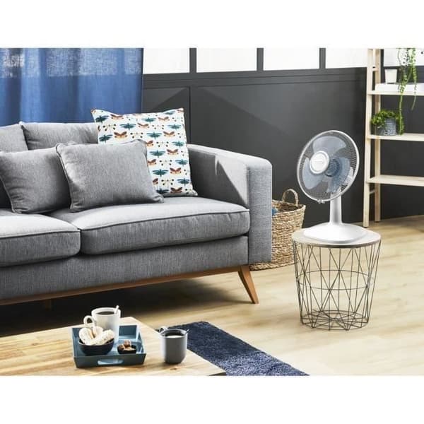 ROWENTA Essential+ Bordsfläkt, 30 cm Kraftfullt luftflöde 3 hastigheter Kompakt oscillation och justerbar orientering VU2330F0