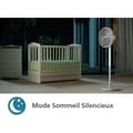 Miniatyrbild 7 av 9: Stående Fläkt - PHILIPS - CX2550/00 - Justerbar Höjd 82-125 cm - Ultra Tyst - Vit