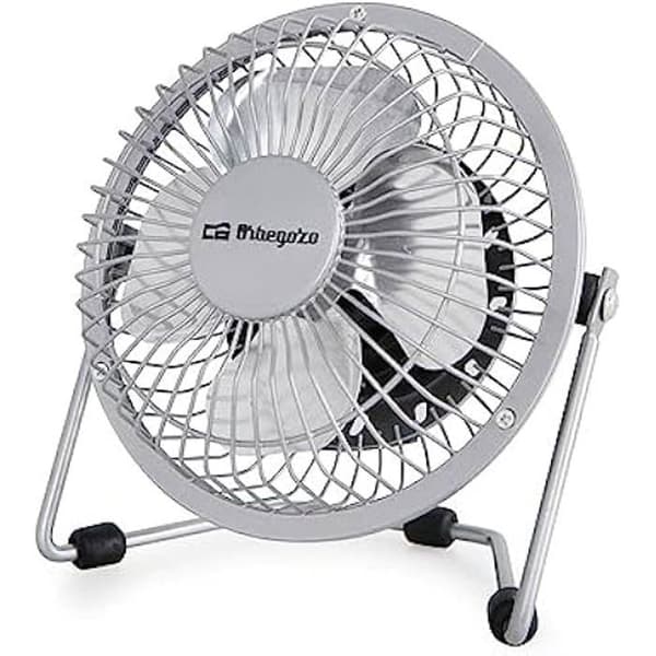 Orbegozo PW 1025 Bordsfläkt Effekt: 8 W. Metallblad, Bladdiameter: 10 cm Mycket tyst 2 i 1: USB och