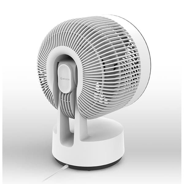 Bordventilator MEACO Sefte 10", tyst, borstlös motor, 3D-oscillation, vit