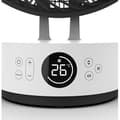 Miniatyrbild 4 av 5: Bordventilator MEACO Sefte 10", tyst, borstlös motor, 3D-oscillation, vit