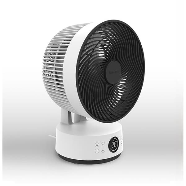Bordventilator MEACO Sefte 10", tyst, borstlös motor, 3D-oscillation, vit