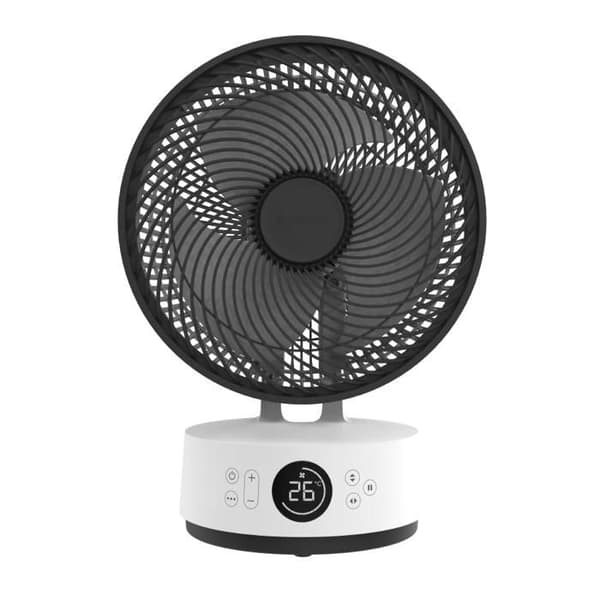 Bordventilator MEACO Sefte 10", tyst, borstlös motor, 3D-oscillation, vit