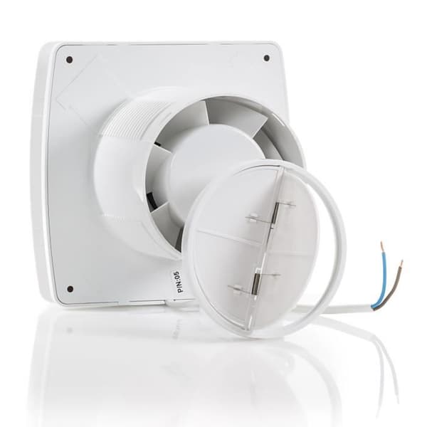 STERR - Tyst badrumsfläkt 100 mm / 4" – LFS100-Q
