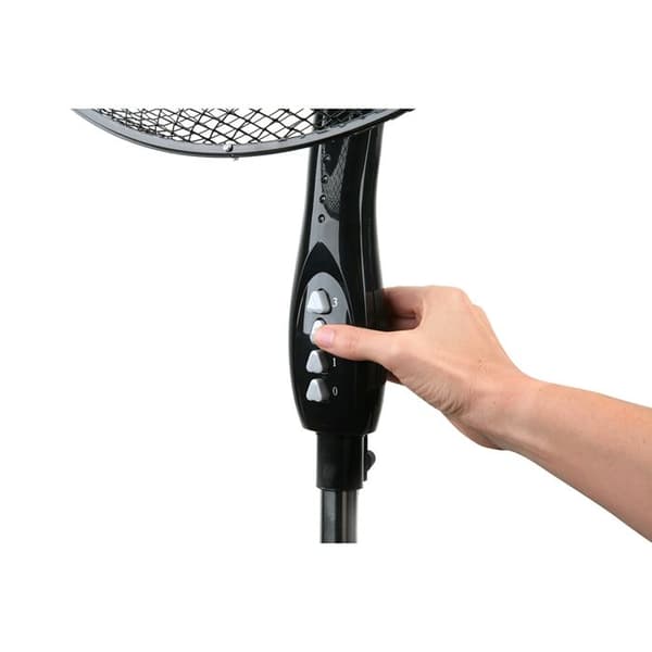BLACK+DECKER BXEFP41E piedestalfläkt, 40W, 3 hastigheter, 3 blad, justerbar höjd, automatiskt oscillationssystem