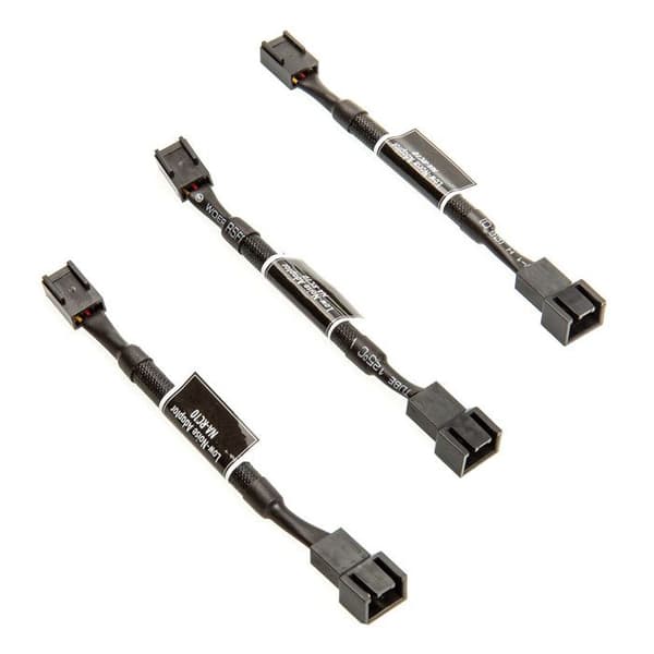 Fläktadaptrar - Noctua - NA-SRC10 - 3 lågbrusadaptrar - 20 dB - Svart