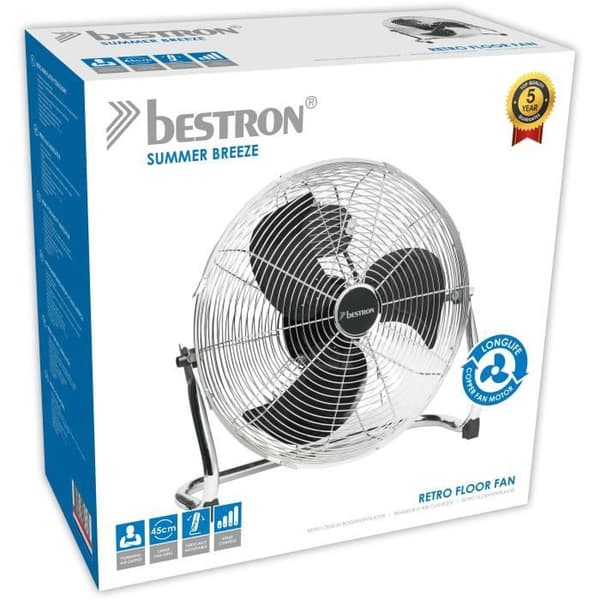 Krom industrifläkt 45 cm 100 W Bestron DFA40