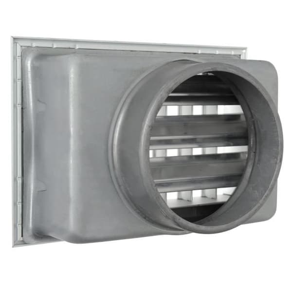 Ventilation Ventilation -y Inbyggt galler för eldstäder, vitlackerad aluminium, 180 x 130 mm -