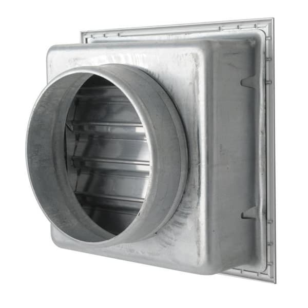 La Ventilazione La ventilation -y Inbyggt galler för eldstäder, vitlackerad aluminium, 180 x 180 mm -