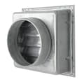 Miniatyrbild 3 av 4: La Ventilazione La ventilation -y Inbyggt galler för eldstäder, vitlackerad aluminium, 180 x 180 mm -