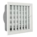 Miniatyrbild 1 av 4: La Ventilazione La ventilation -y Inbyggt galler för eldstäder, vitlackerad aluminium, 180 x 180 mm -