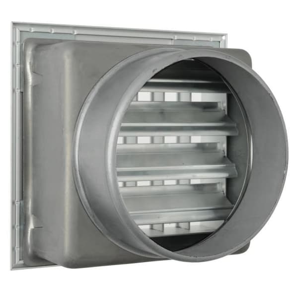 La Ventilazione La ventilation -y Inbyggt galler för eldstäder, vitlackerad aluminium, 160 x 150 mm -