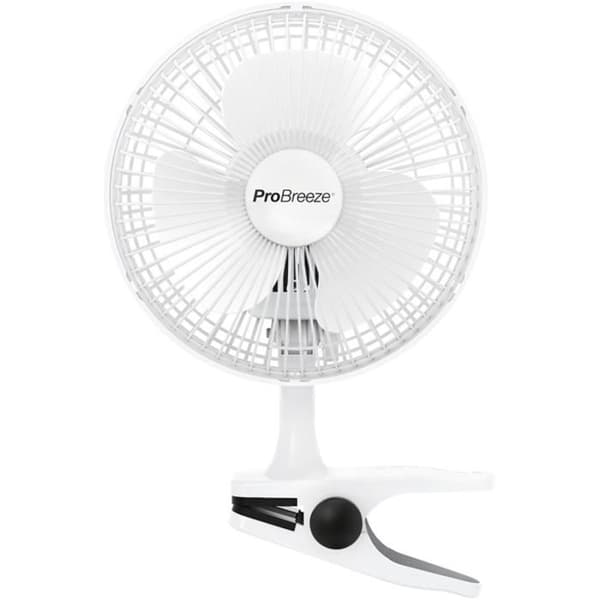 Pro Breeze Mini Clamp Fläkt - 2 hastigheter, 15 cm - liten, bärbar, tyst - för hem, bord, kontor