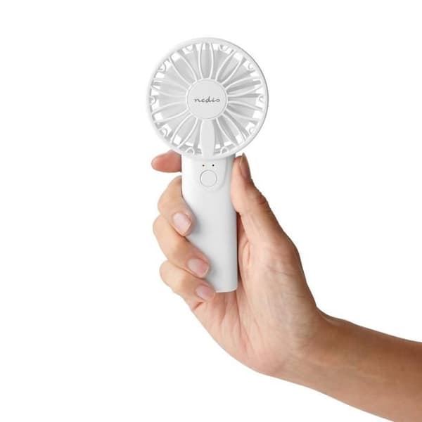 Handfläkt - NEDIS - FNHH1WT - 60 mm - 2 hastigheter - Vit