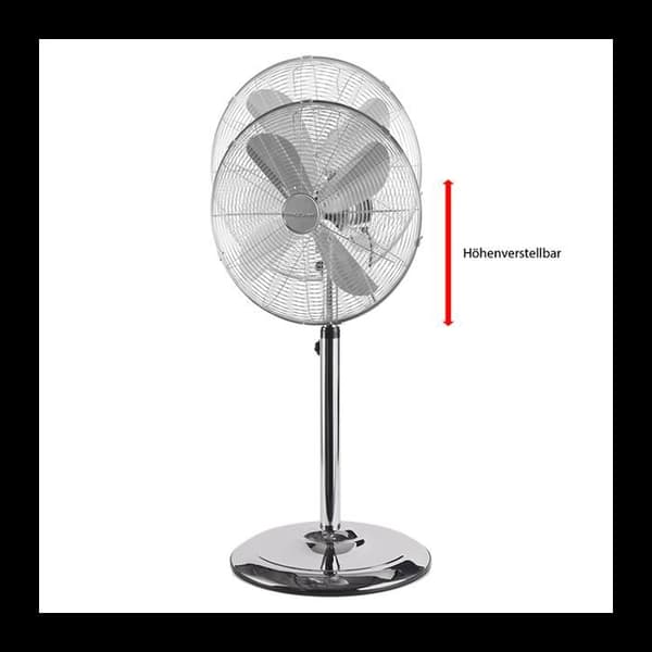 ProfiCare VL 3064 MS inox 40 cm Golvvärmare, metallkrom