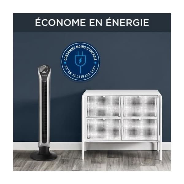 Rowenta Värmefläkt kolonn 100cm 40w 3 hastigheter svart - vu6670f0