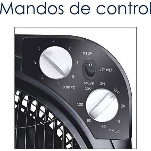 Bastilipo Zahara fläkt Typ Box med timer, 45 W, Svart - 2420