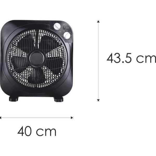 Bastilipo Zahara fläkt Typ Box med timer, 45 W, Svart - 2420