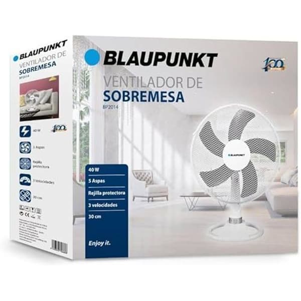 Skrivbordfläkt - BLAUPUNKT - BP2014 - 40 W - Flerfärgad - 46 x 12 x 40 cm