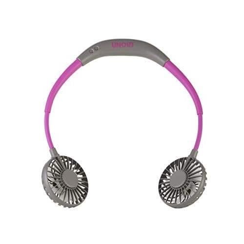 BREEZY UNOLD halsfläkt - Antracit - Nackband - Batteri - Oscillation - 3 hastigheter - Bärbar