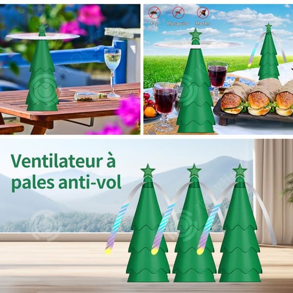 INN Anti-flugfläkt 3st 8,5cm x 21,5cm bladavvisande med mjuka blad för att hålla flugor borta anti flugavvisande