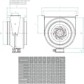 Miniatyrbild 2 av 3: Centrifugalfläkt HYDOR Ø 250 mm 182 W 835 m3h
