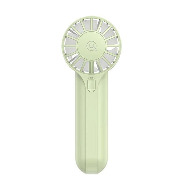 Mini bärbar fickfläkt 3 hastigheter kompakt uppladdningsbar 1200mAh Usams grön