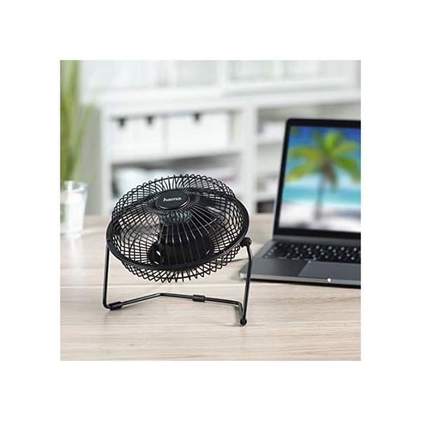 Hama Metal USB Bordsfläkt, 15 cm (6), 2 hastigheter - Svart (1 ACCESS)