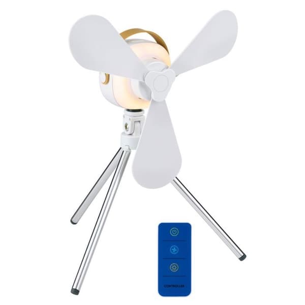 Bärbar fläkt - Lifetime Air - Modell 12081 - USB-C uppladdningsbar - 3 hastigheter - Fjärrkontroll ingår