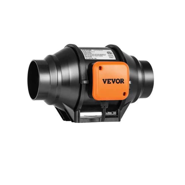VEVOR Inline Ductfläkt, Energieffektiv EC-motor, 205 CFM luftflöde,AC  4tum