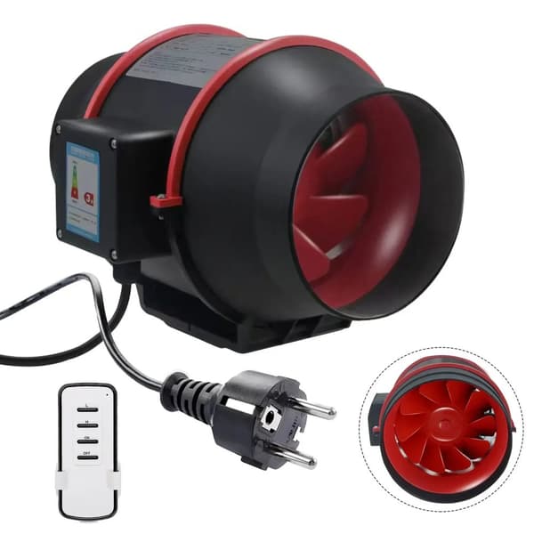 Inline-puhallin, 100 mm koko, 45W/48W teho, korkea nopeus hiljainen poistoilmaventtiili,EU