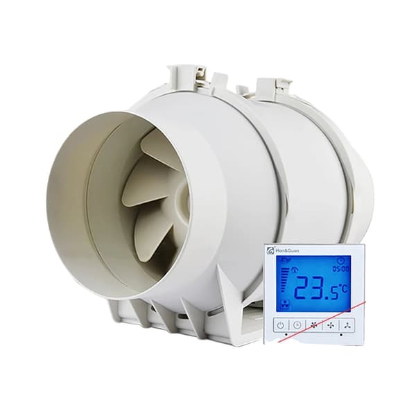 3-hastighets rörutdragare med fläkt, temperaturdetektering, energieffektiv,VIT