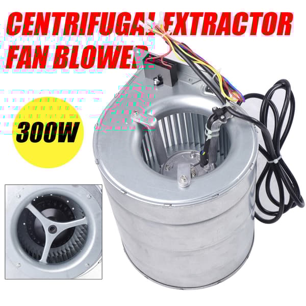 Industriell luftavlägsnare fläkt, 300W effekt, 840m³/h luftflöde, 1300RPM hastighet