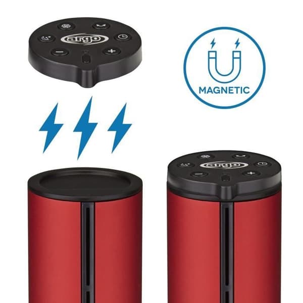 Bladeless Tower Fläkt - Argo - ONIRO TOWER RED - Elektrisk - Röd - Kolumn