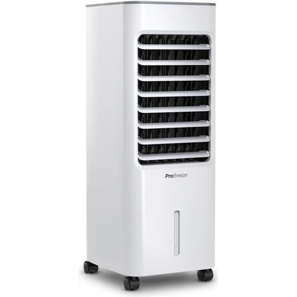 Pro Breeze Portable Air Cooler 5L - 3-växlad fläkt, LED-panel, fjärrkontroll - Evaporative Cooler