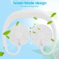 Miniatyrbild 2 av 4: EBTOOLS Hanging Neck Fan Mini Portable Fan Nackband Double Desktop USB Uppladdningsbar Lazy Hanging Style
