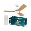 Miniatyrbild 2 av 2: Philips Takfläkt med LED-lampa Fjärrkontroll 106cm 220V IP20 Vit/Trä