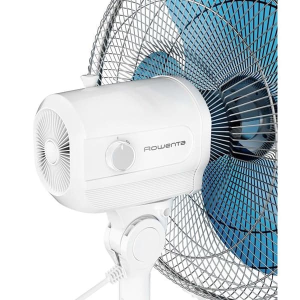 ROWENTA Turbo Essential piedestalfläkt, kraftfull, design, hållbar, effektiv, ekodesignad, 3 hastigheter VU3110F0