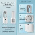 Miniatyrbild 2 av 4: INN Bordfläkt 4000mAH Bluetooth-högtalare Tre fläkthastigheter med automatisk vibrationshuvud och ljus