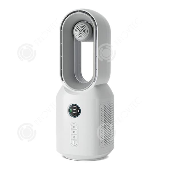 INN Bordfläkt 4000mAH Bluetooth-högtalare Tre fläkthastigheter med automatisk vibrationshuvud och ljus