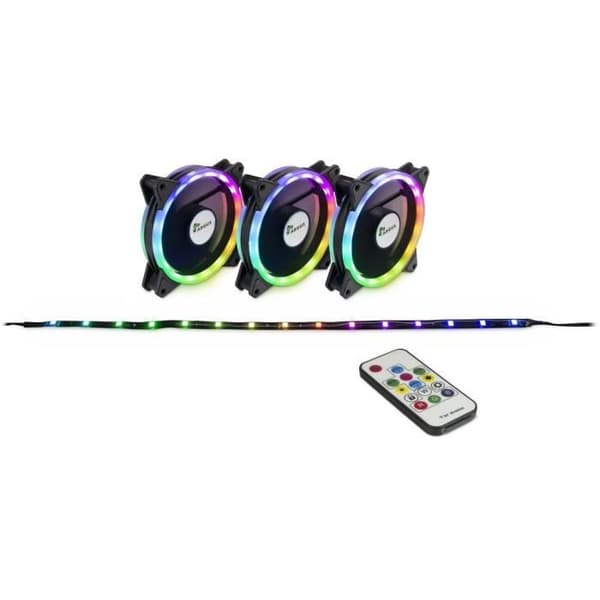 INTER-TECH RS-04 RGB PC CASE FAN (88885481) Svart