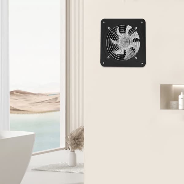 Väggmonterad frånluftsfläkt, 80W effekt, modern design