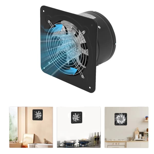 Väggmonterad frånluftsfläkt, 80W effekt, modern design