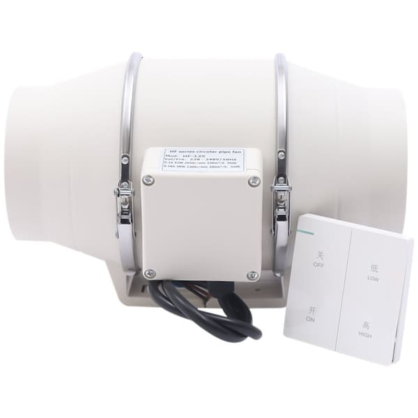 Afbudsventilator, Dobbelt Hastighed, 330 m³/t Luftstrøm