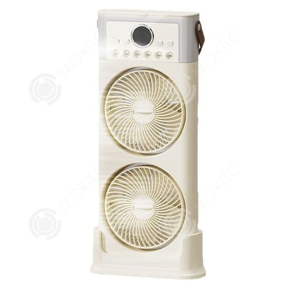 INN Fläkt 50cm 650ml Laddning TYPE-C Autonomi 3 till 9 h Fritt tidsinställning Dubbel fläkt med 6 hål Blande fläkt