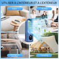 Miniatyrbild 4 av 4: INN Fläkt 35 cm utan blad 3s snabbkylning Tyst och ljudlös Automatisk timer Mistfläkt