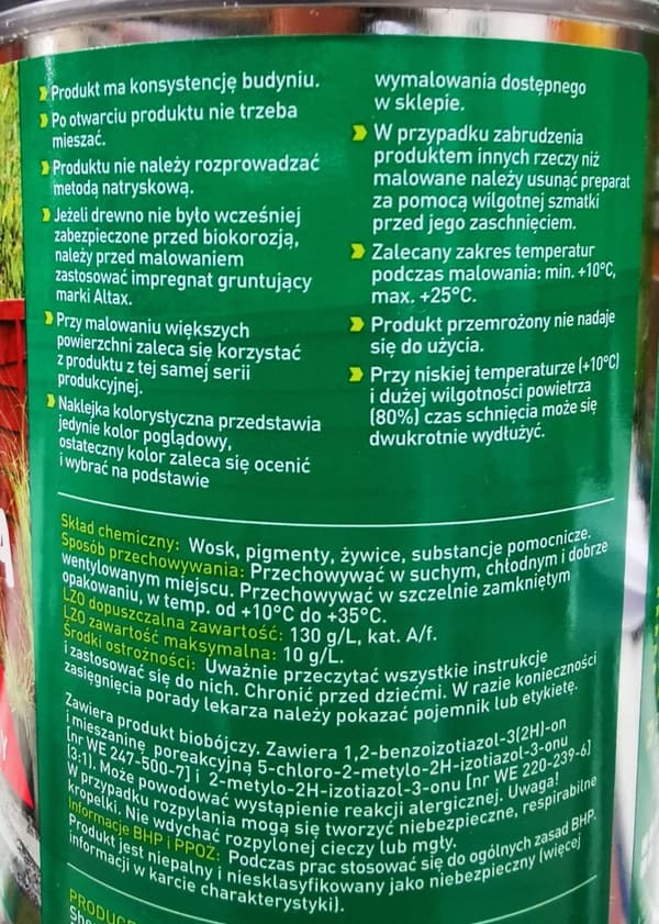 Puun ja betonin kyllästys, yksi kerros, ruusupuu, 0,75 l