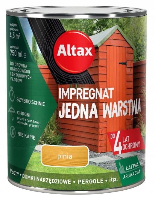 Imprægnering et lag til træ og beton fyr 0,75 l